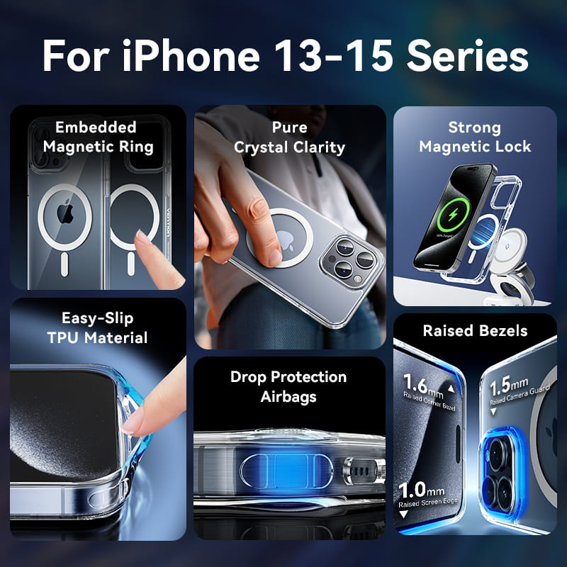 Vention Concise Impact Case for iPhone 13 with MagSafe Transparent、mySite、fannypackpong