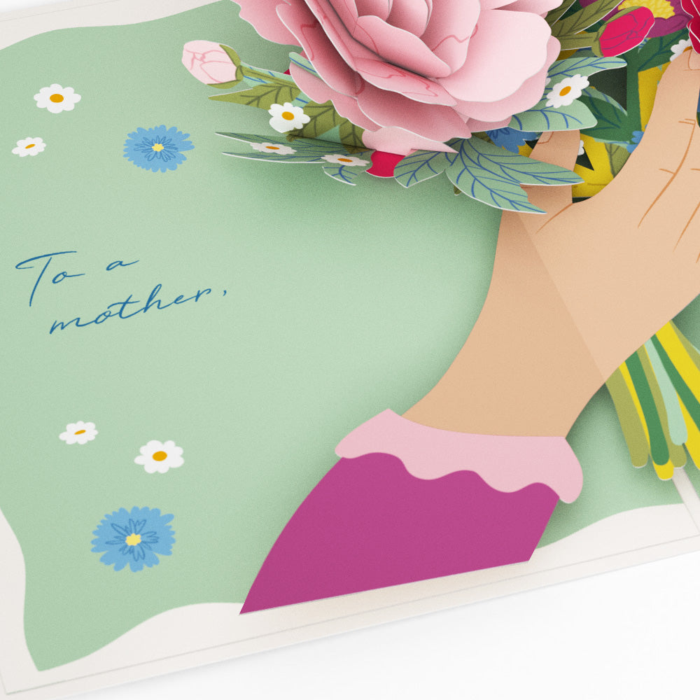 Happy Mother’s Day Flowers Mother's Day Pop-Up Card and Sentiment Set for Sister、mySite、solidvoid