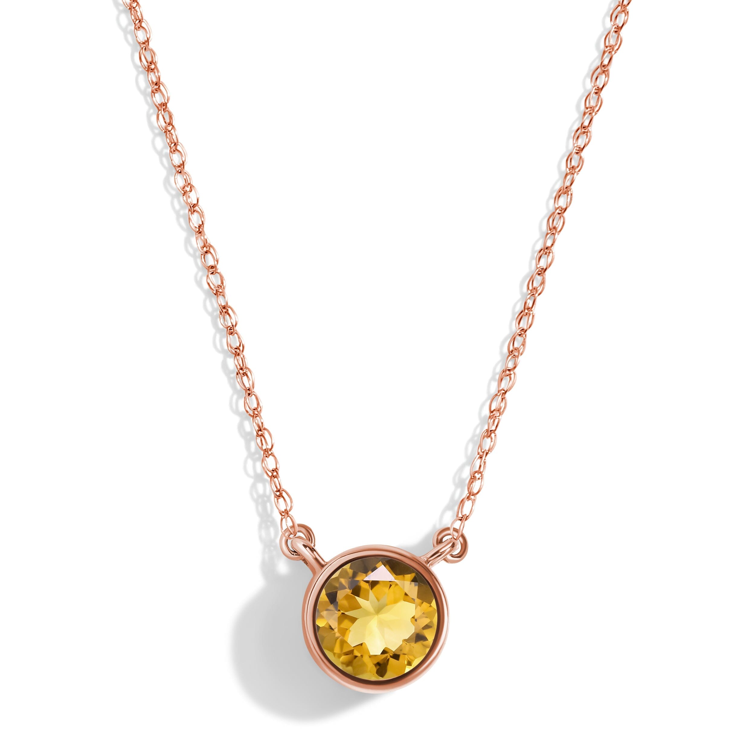 Citrine Necklace - Solitaire、mySite、hinf8tx79