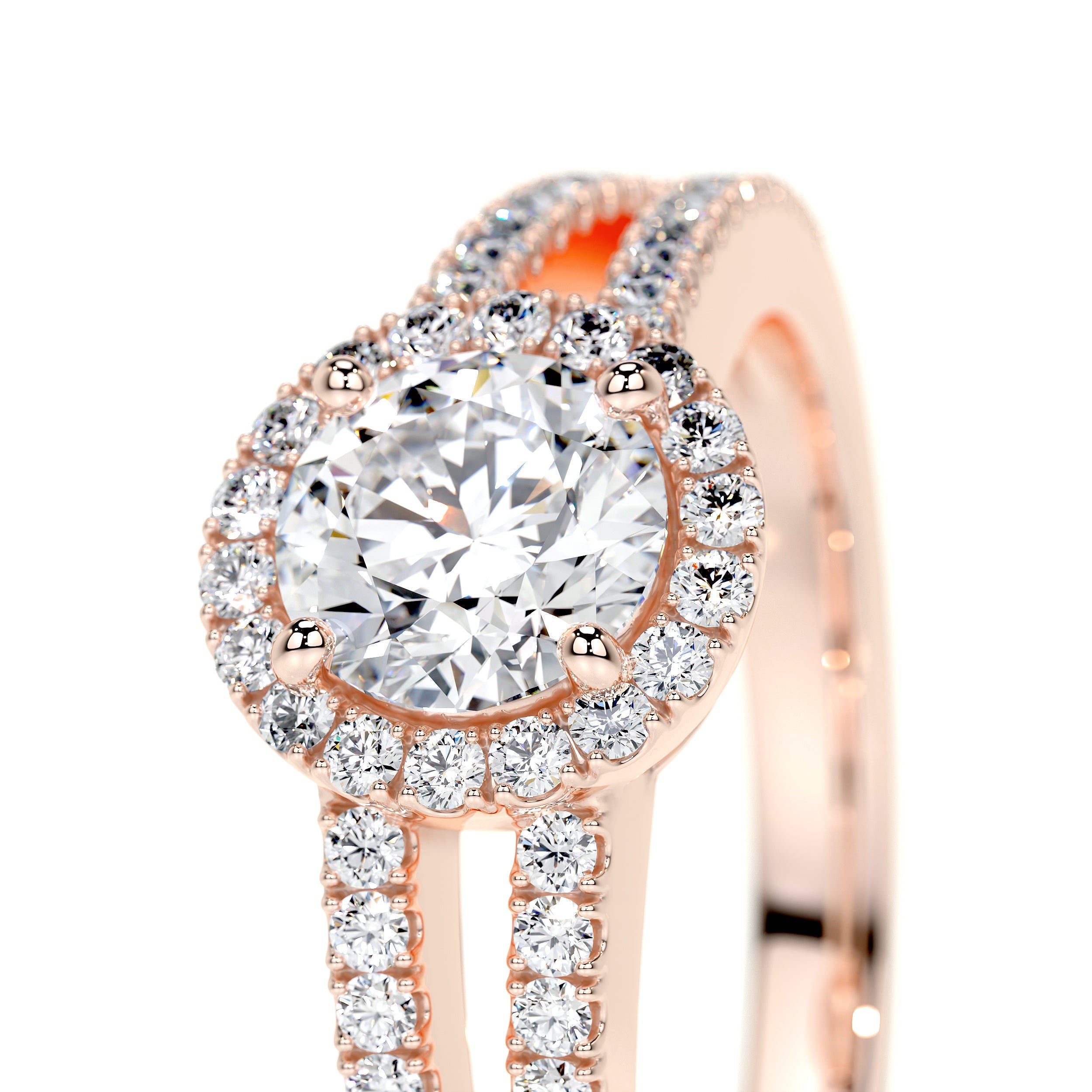 Ruby Lab Grown Diamond Ring -14K Rose Gold、mySite、hinf8tx79