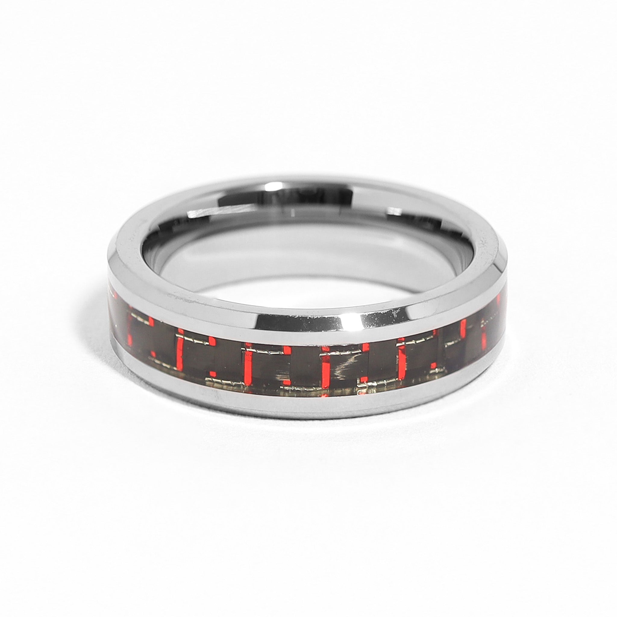 Tungsten Black & Red Pattern Center Ring / TGR1000、mySite、dreamappss