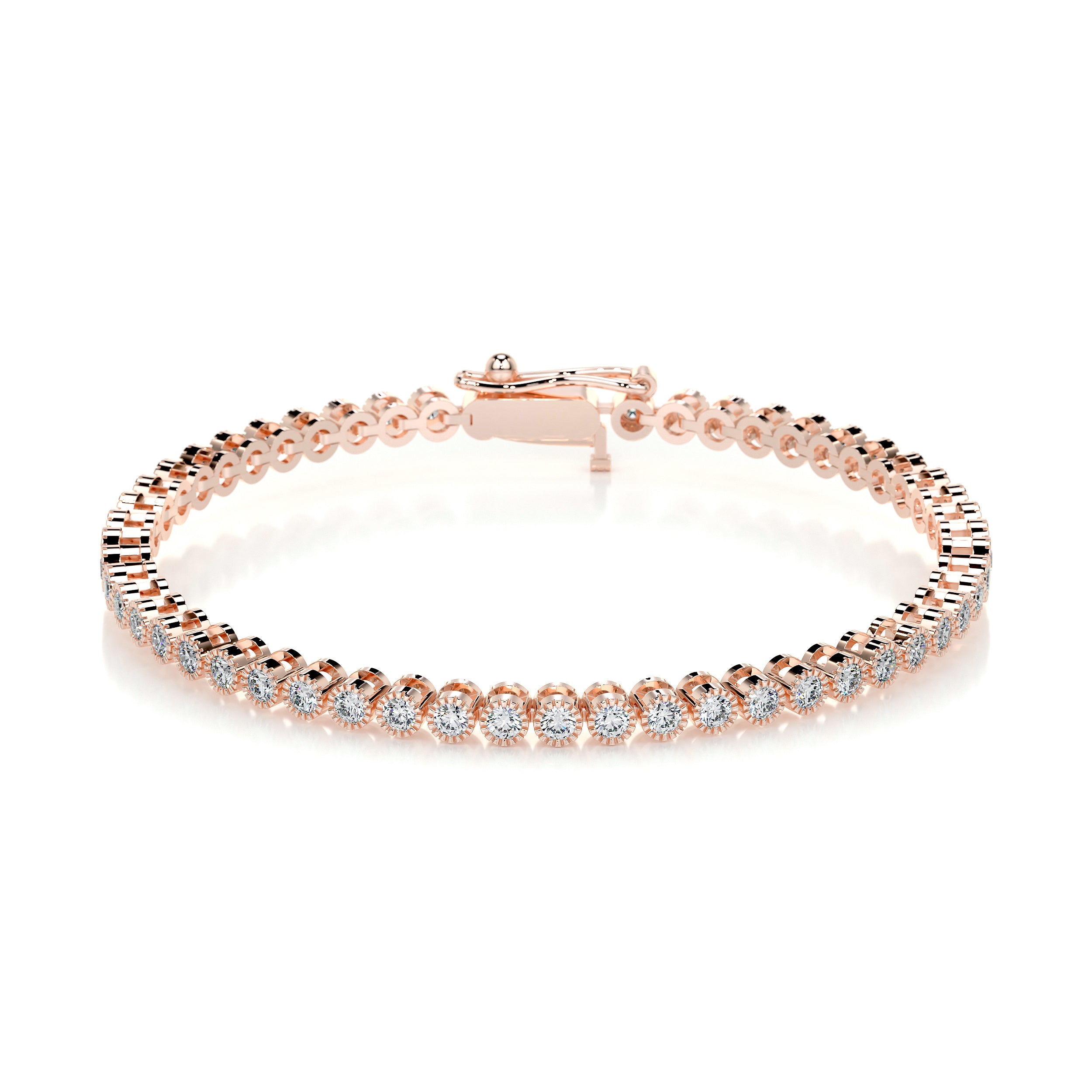 Laura Diamond Tennis Bracelet (1.50 Carat) -14K Rose Gold、mySite、hinf8tx79