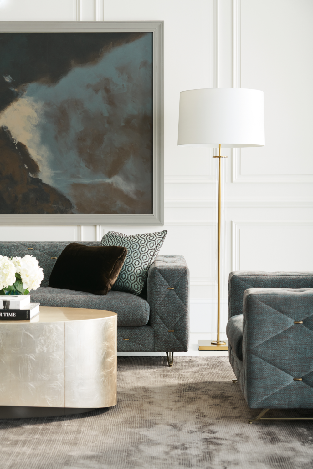 Metallic Leaf Coffee Table | Caracole Come Oval Here、mySite、neckold