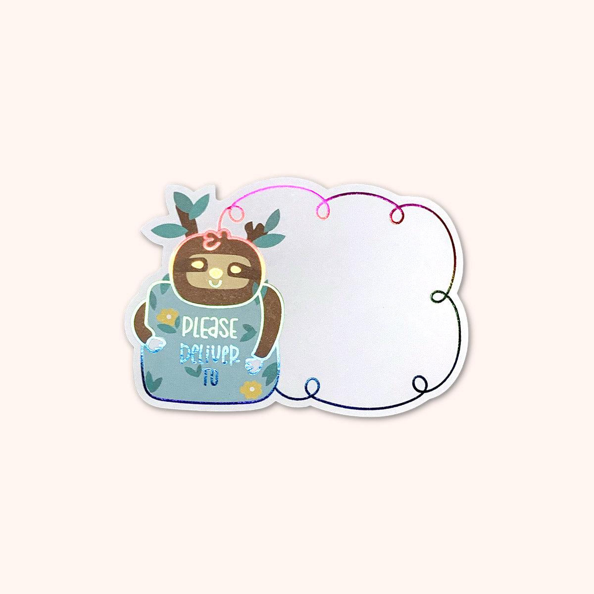  'Please Deliver To' Rainbow Foil Mail Labels 15 Pack、mySite、ghnorth