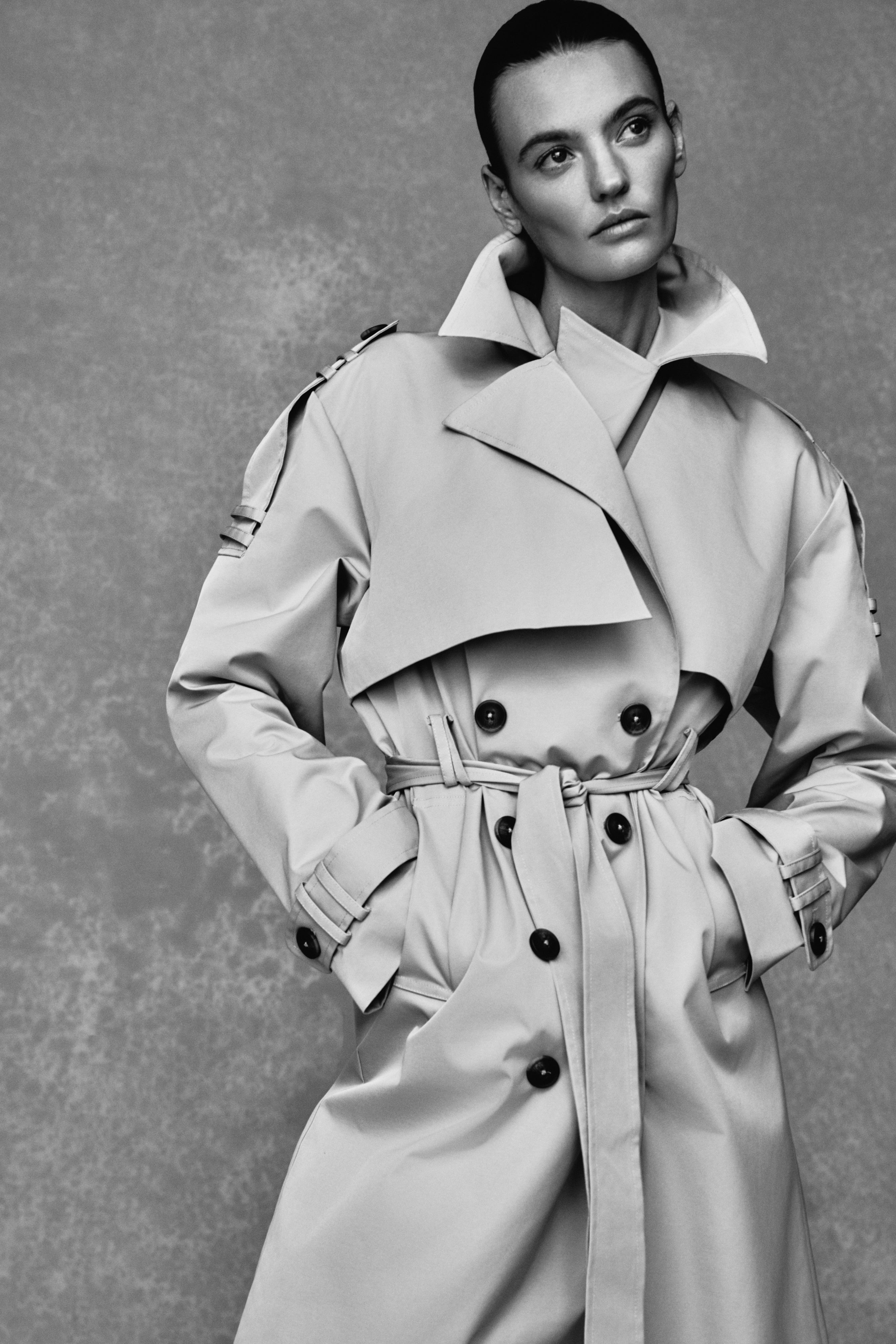 Lois Twill Trench Coat - Camel、mySite、solidvoid