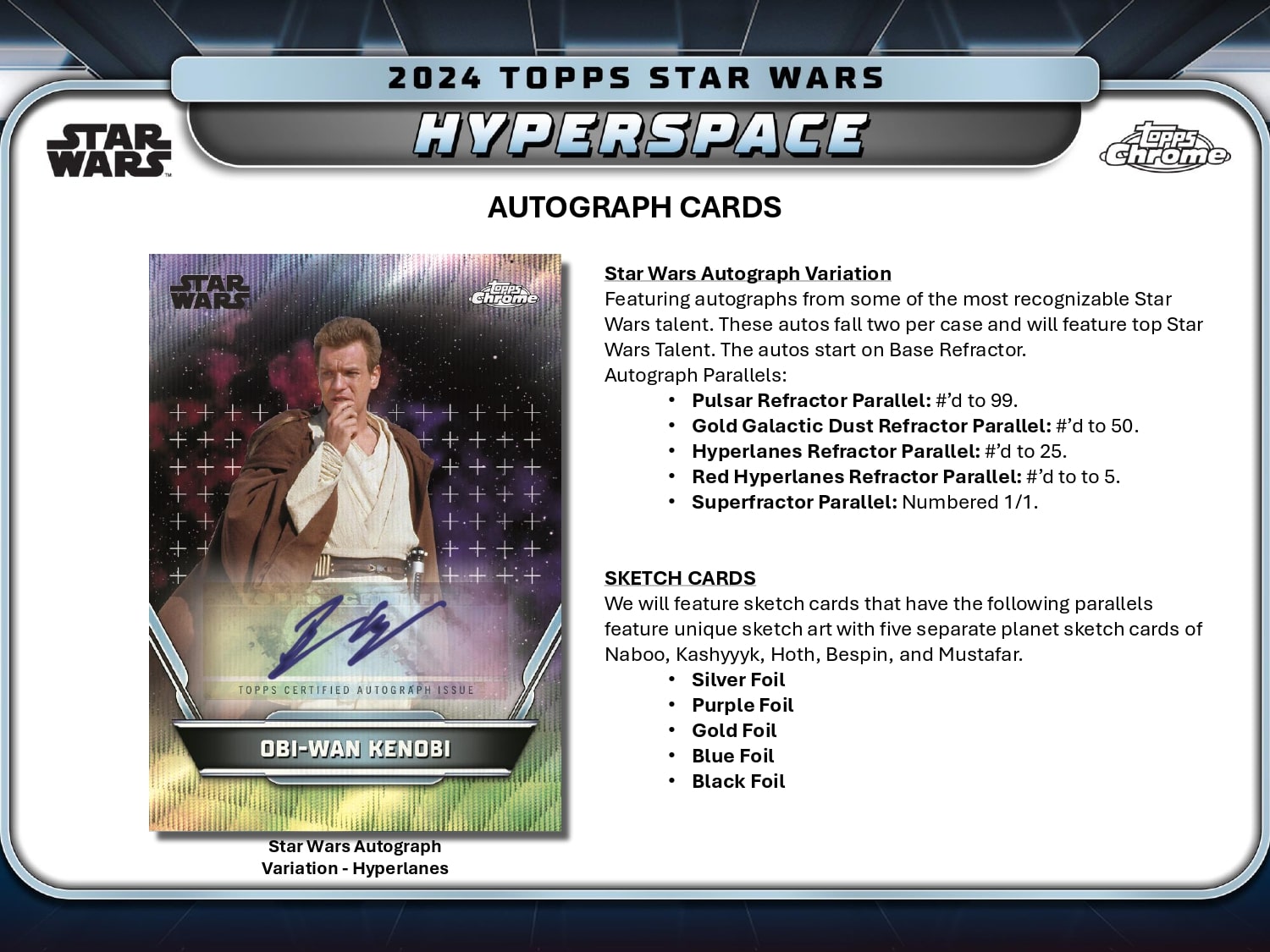 Topps Star Wars Hyperspace 2024 - Hobby Box、mySite、waistdrama