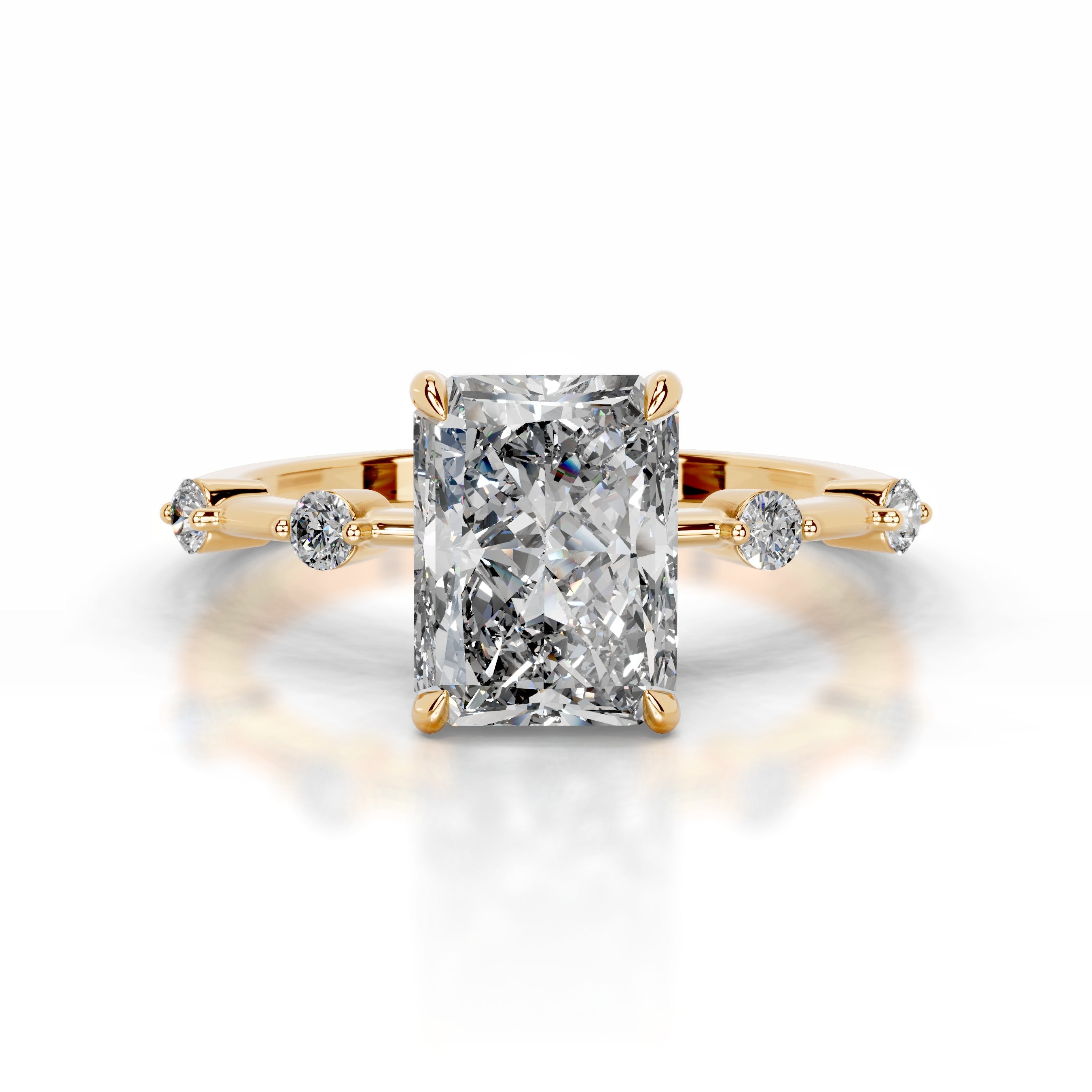 Liv Diamond Engagement Ring - 18K Yellow Gold、mySite、hinf8tx79