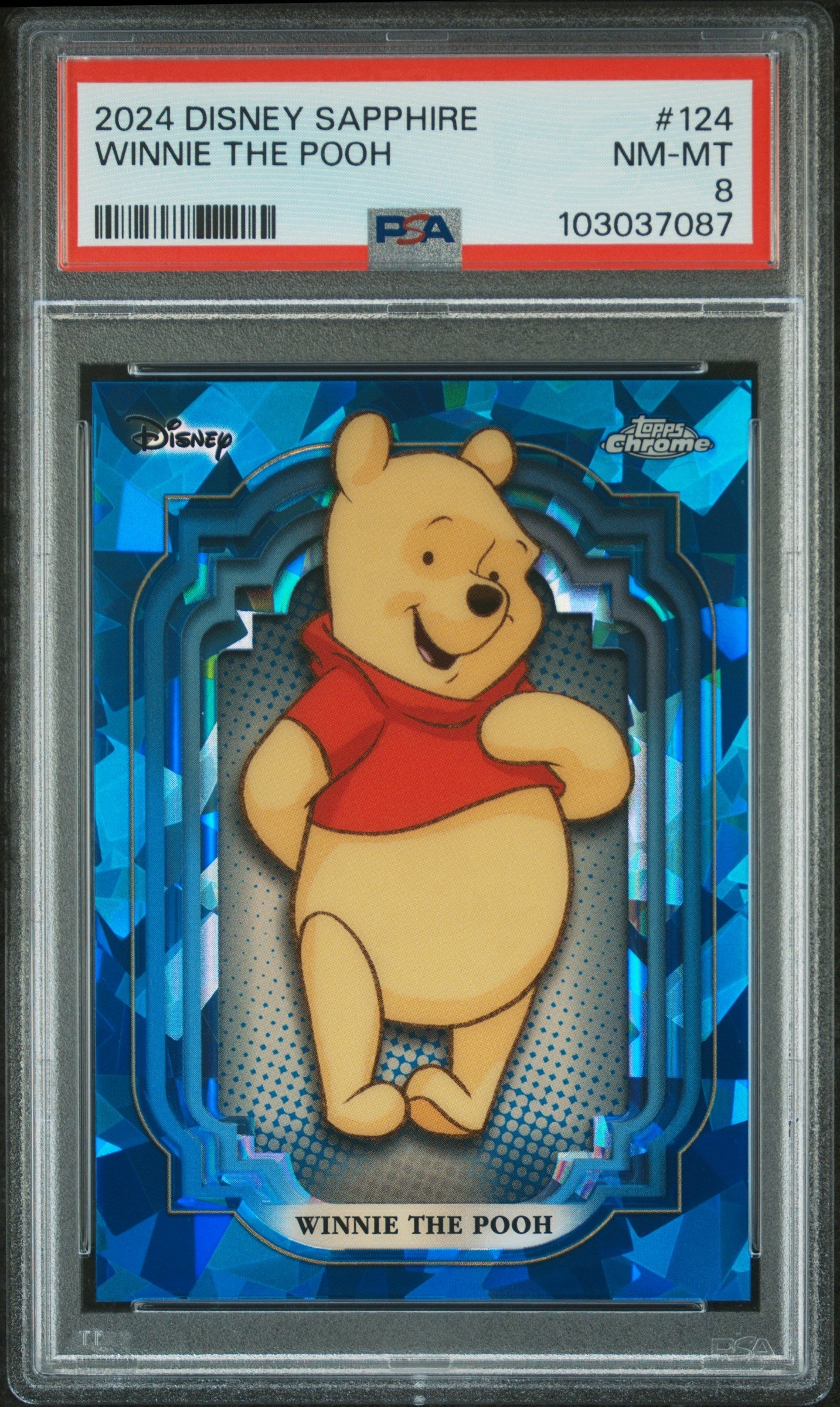 Winnie The Pooh #124 PSA 8 Topps Chrome Disney Sapphire Edition 2024、mySite、waistdrama