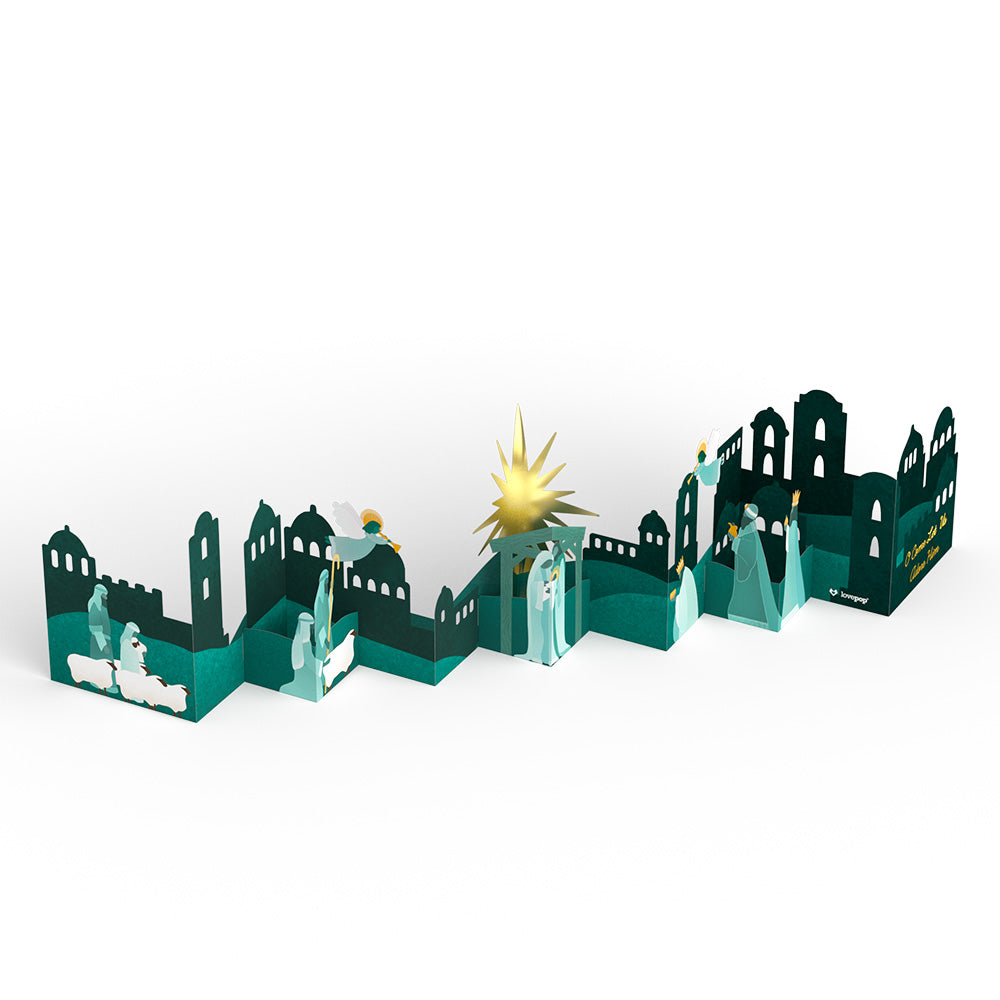 Nativity Scene Loooooong Card™ (Expands to 2 feet)、mySite、solidvoid