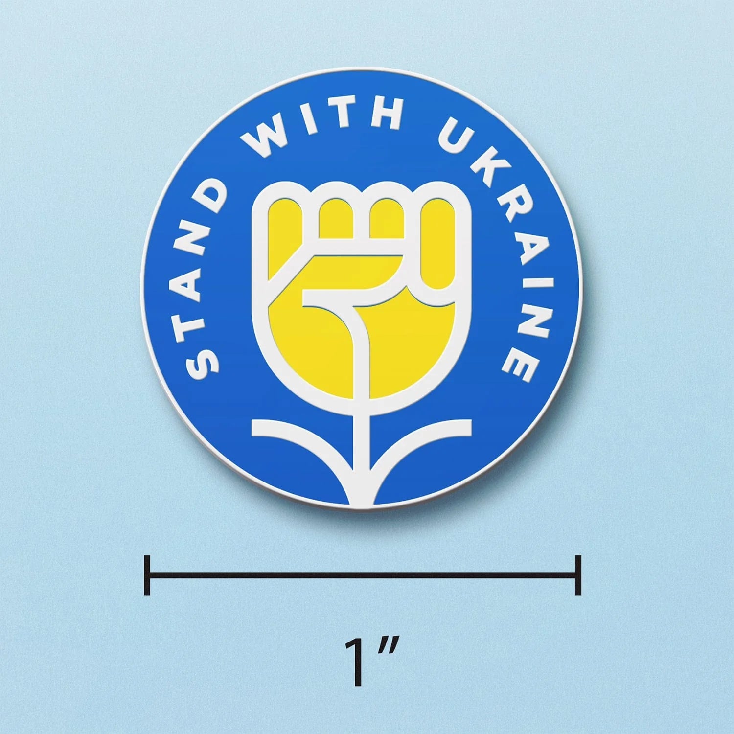  Stand With Ukraine Flower Pin、mySite、elrpsem3k