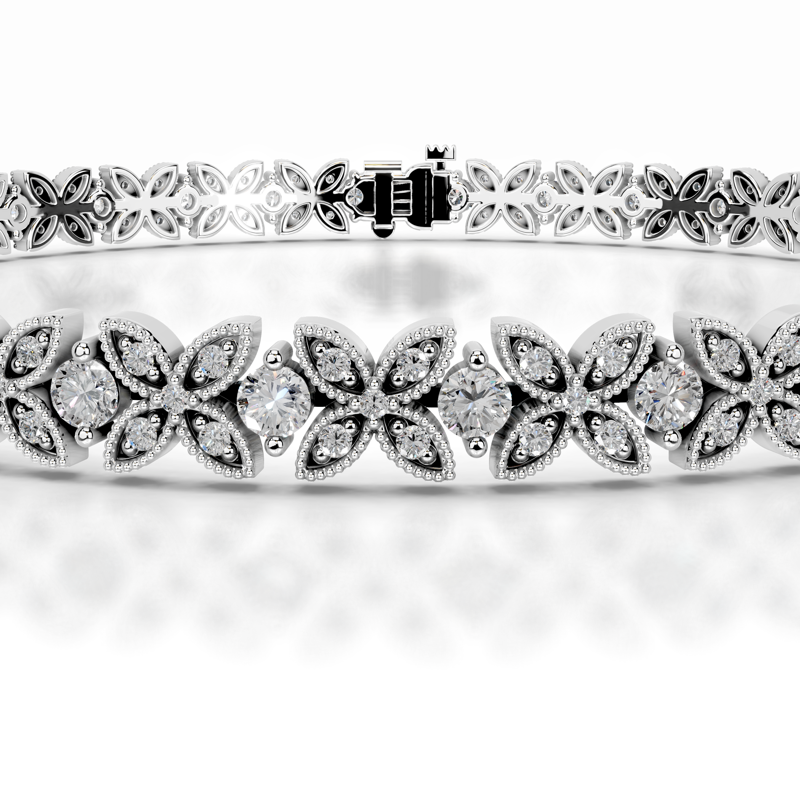 Kathleen Diamond Tennis Bracelet (2.5 Carat) -14K White Gold、mySite、hinf8tx79
