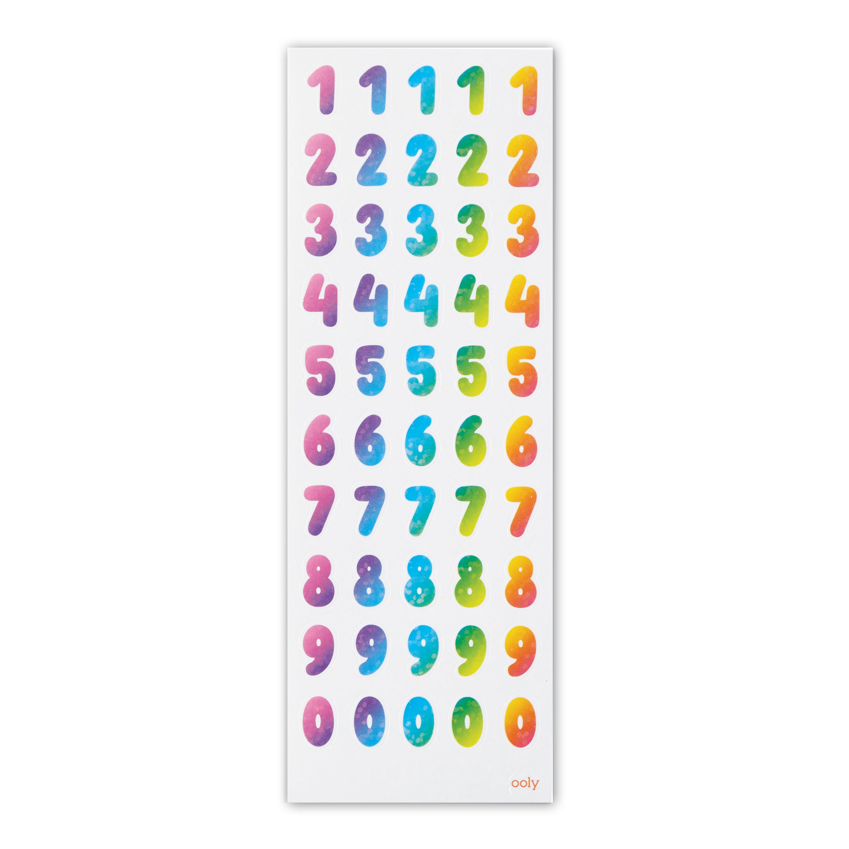  Rainbow Numbers Stickers、mySite、ghnorth