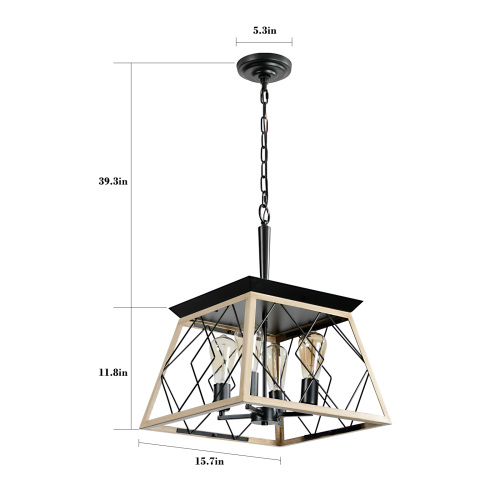 4-Light Farmhouse Chandeliers For Dining Room Black(No Bulbs)NEW SKU:W1340P206636、、eastwooduniform