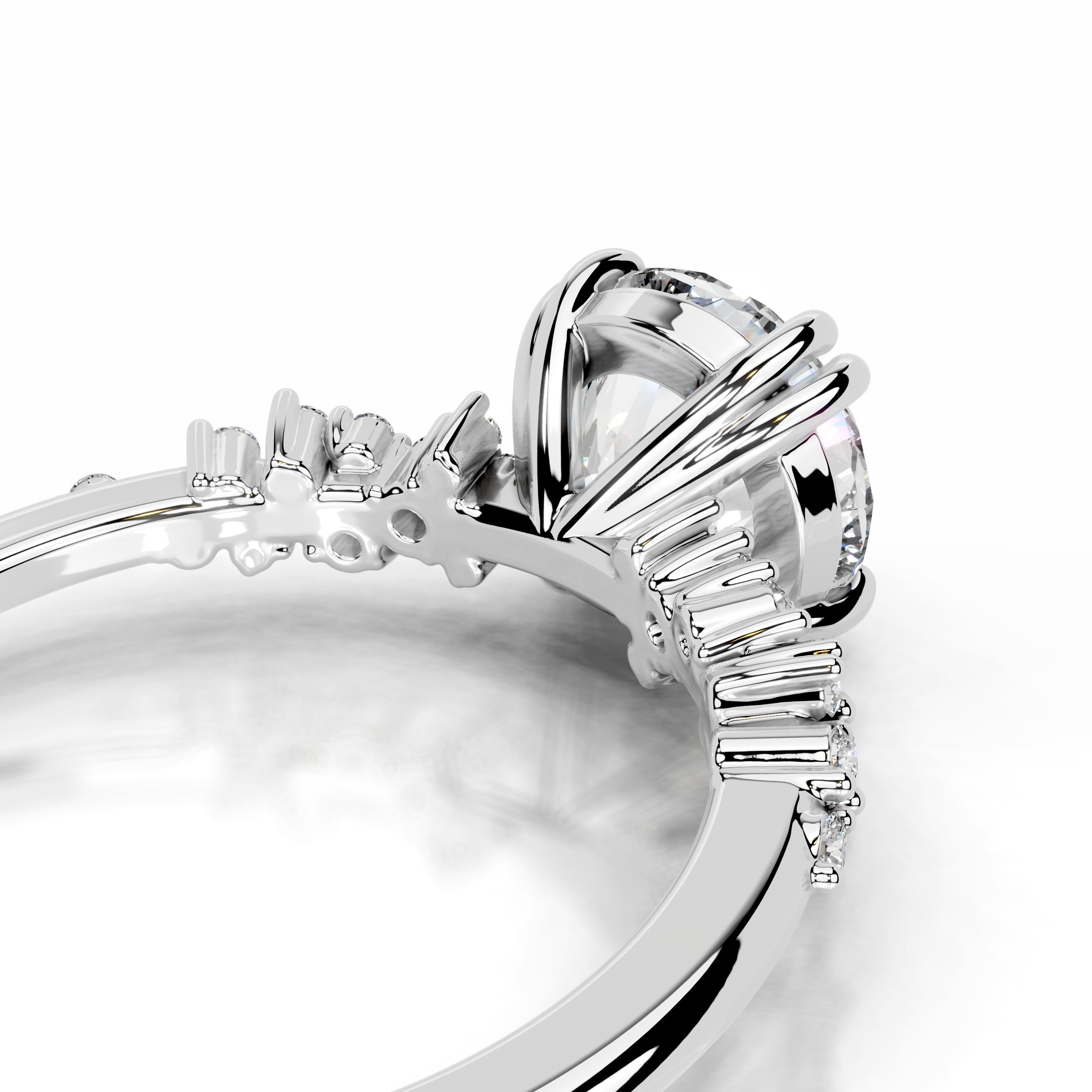 Emaline Diamond Engagement Ring - Platinum、mySite、hinf8tx79
