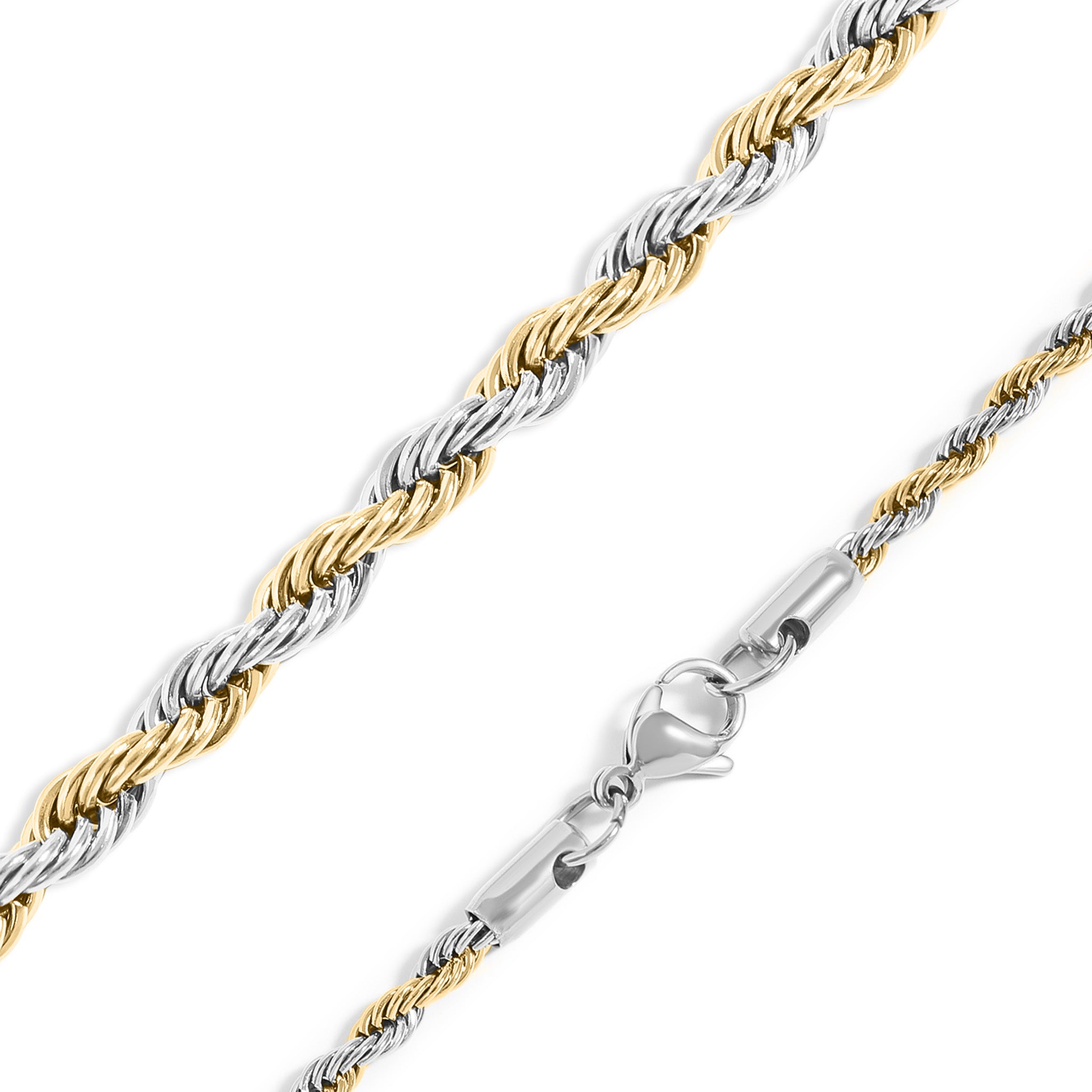 18K Gold PVD Stainless Steel Rope Chain Necklace / CHN9701、mySite、dreamappss