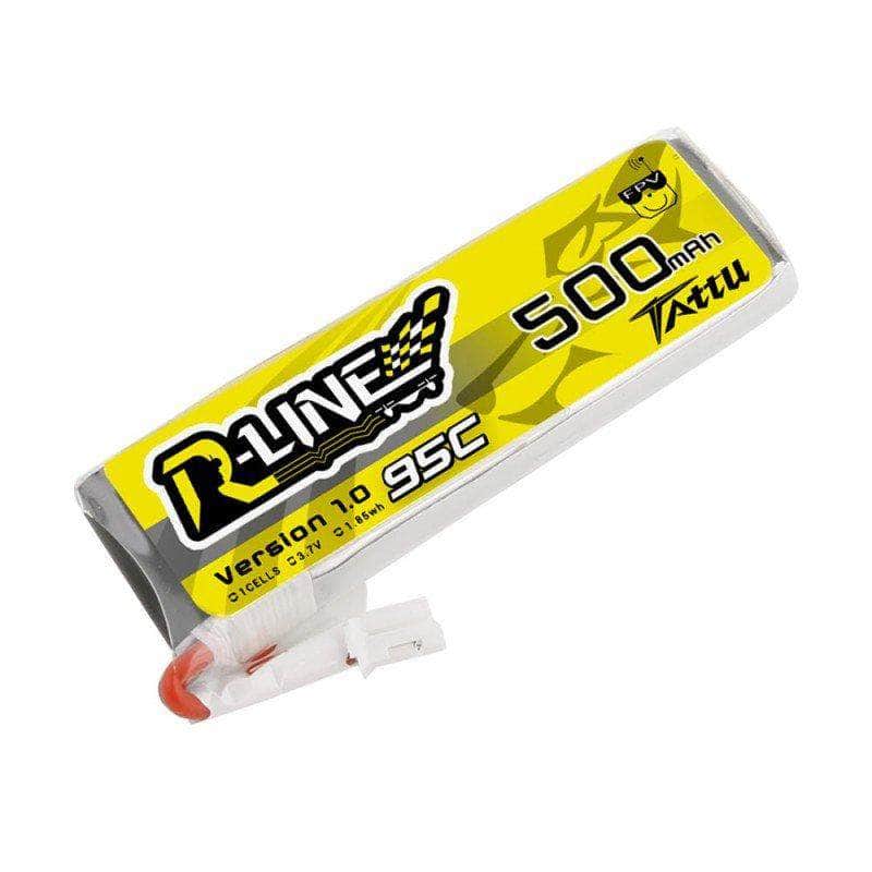Tattu R-Line 3.7V 1S 500mAh 95C LiPo Whoop/Micro Battery - PH2.0、mySite、merchandisen