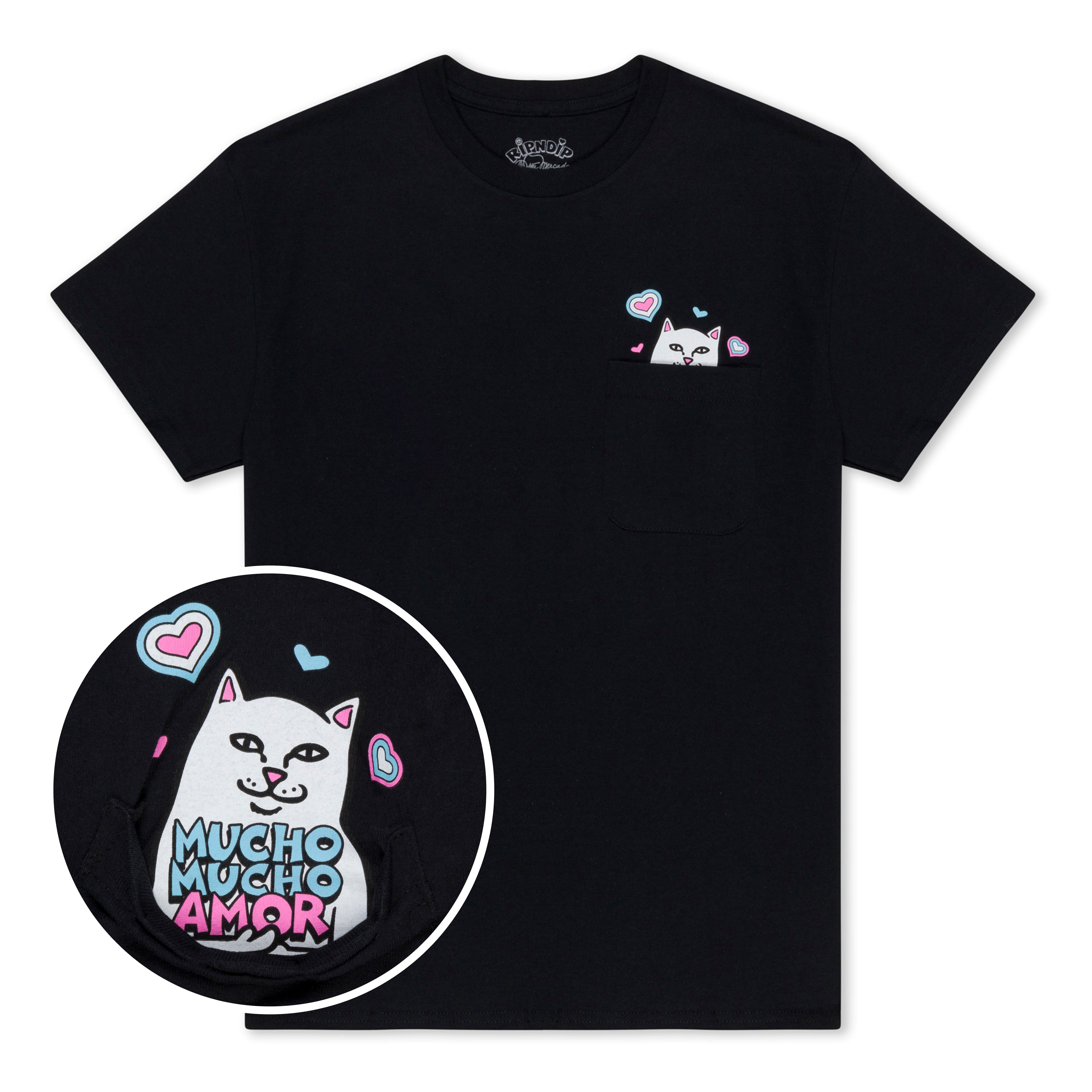  Lord Nermal Amor Pocket Tee (Black)、mySite、merchandisen