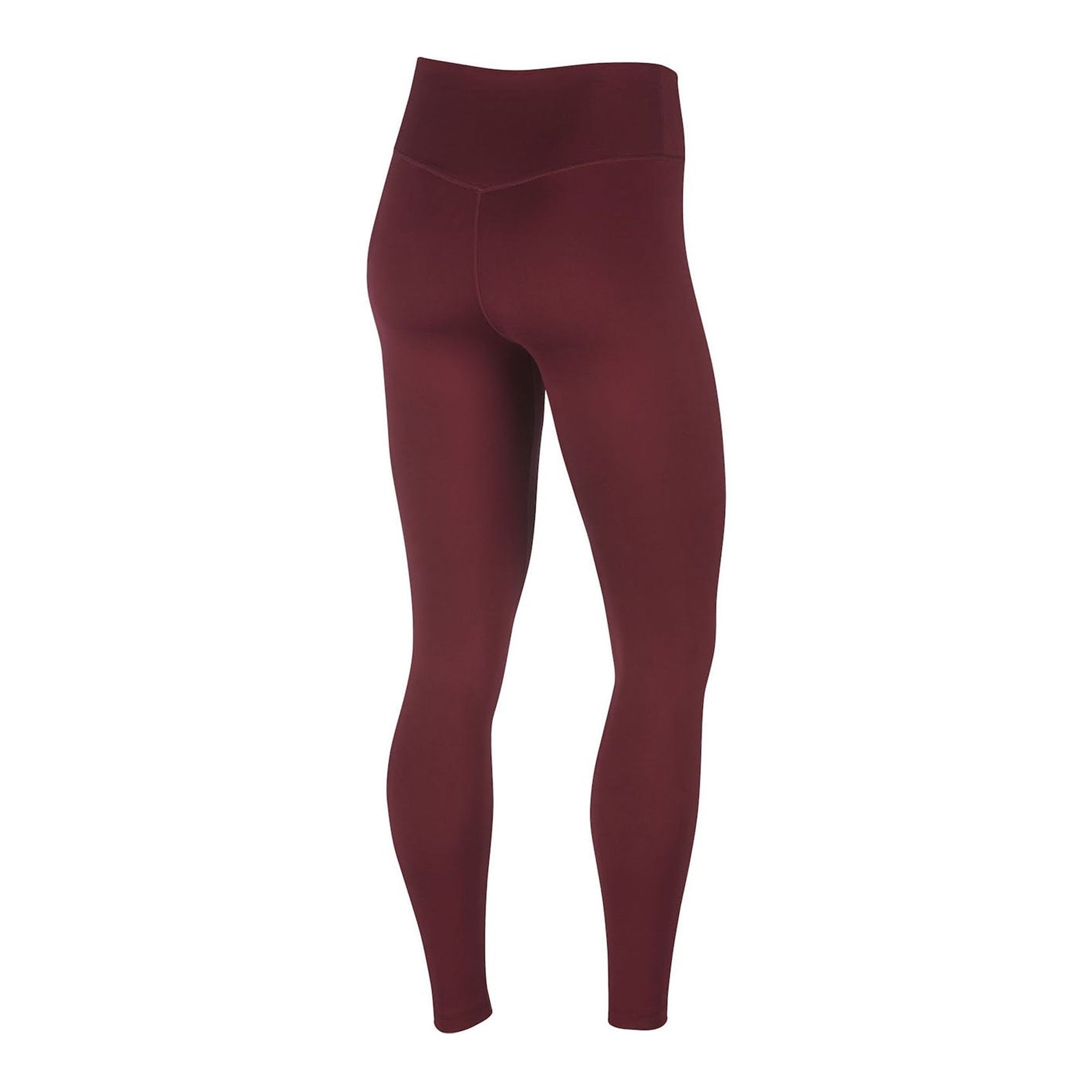 Nike Women's Dri-Fit One Mid-Rise Tights Dark Beetroot/White、mySite、noshort