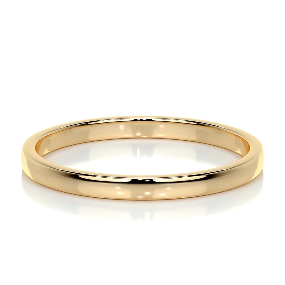 Jack Men's Wedding Band -18K Yellow Gold、mySite、hinf8tx79
