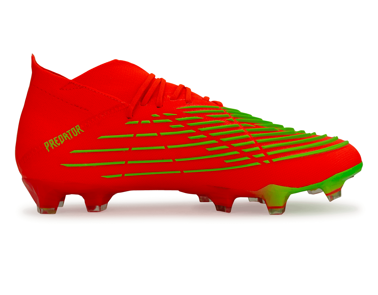 adidas Men's Predator Edge.1 FG Solar Red/Solar Green、mySite、noshort