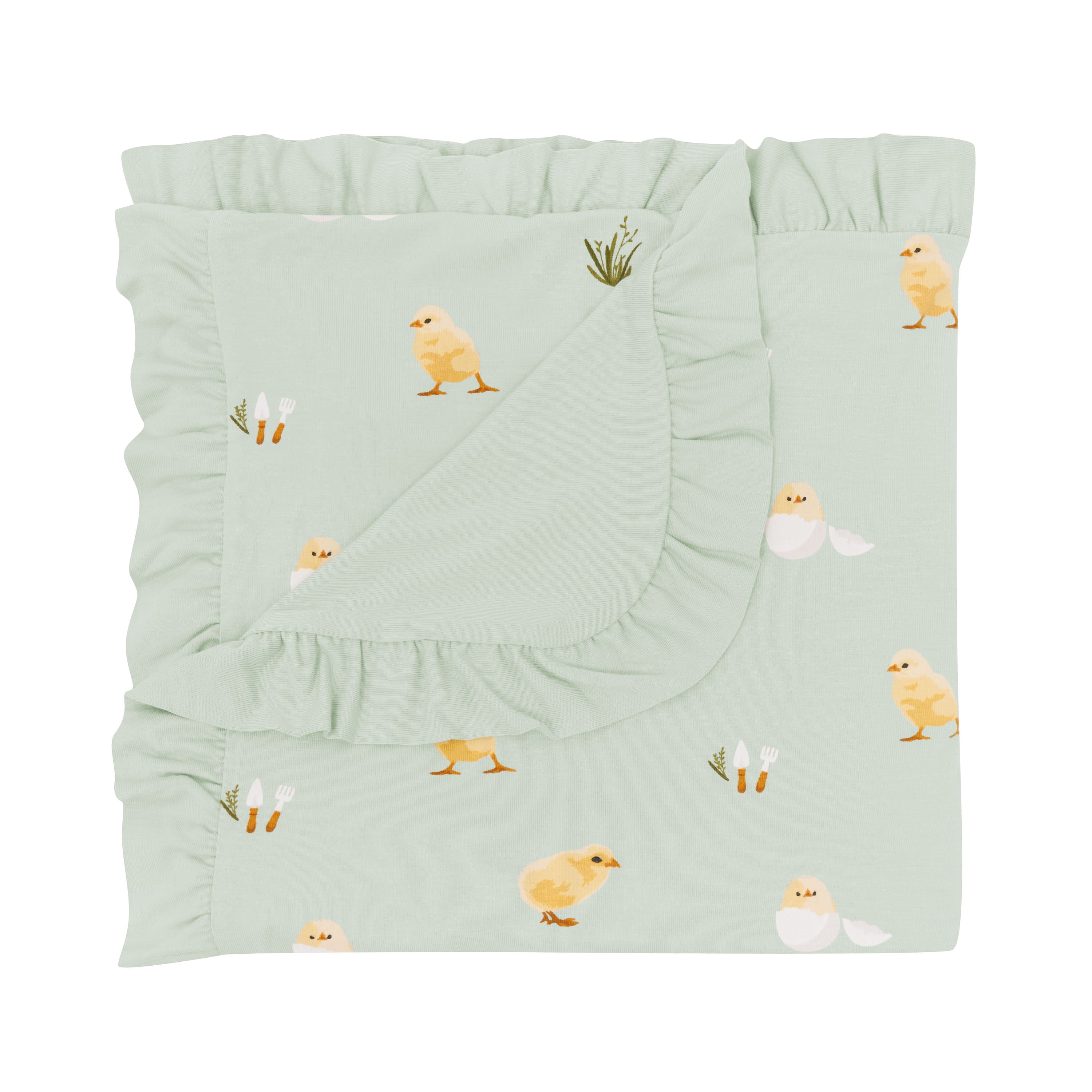  Ruffle Baby Blanket in Aloe Chick 0.5、mySite、layawaytickets