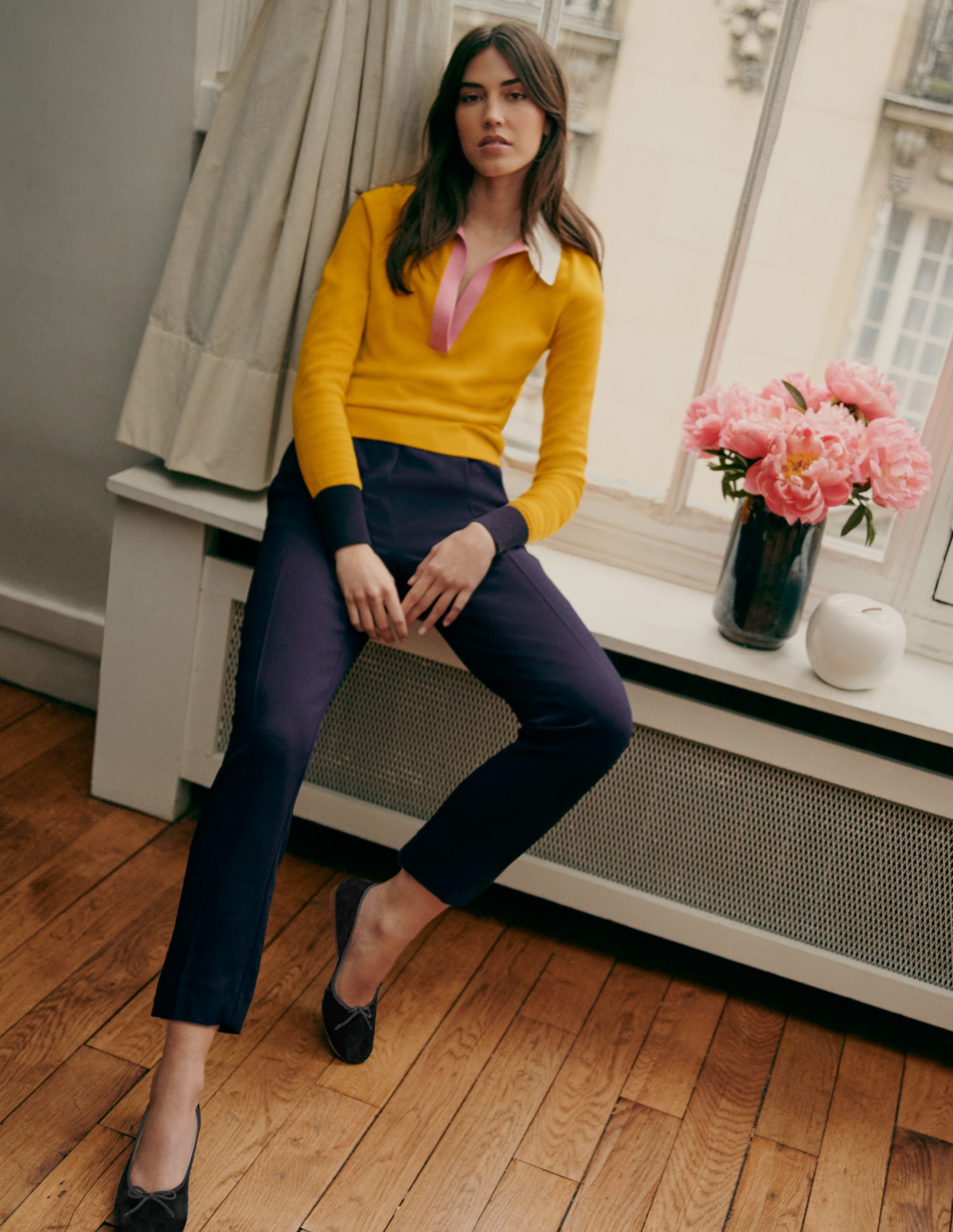  Collar Jumper-Tuscan Sun、mySite、ashleygrahame