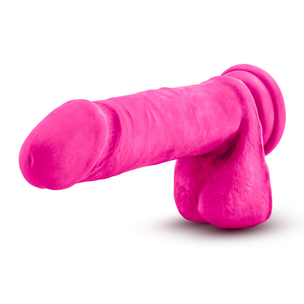 Au Naturel Bold By Blush® | Hero Realistic Pink 8-Inch Long Dildo With Balls & Suction Cup Base、mySite、bottomscart