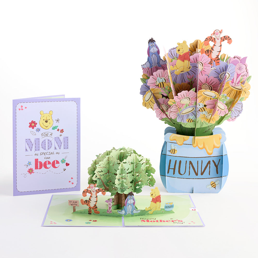 Disney's Winnie the Pooh Special As Can Bee Mom Pop-Up Card & Bouquet Bundle、mySite、solidvoid