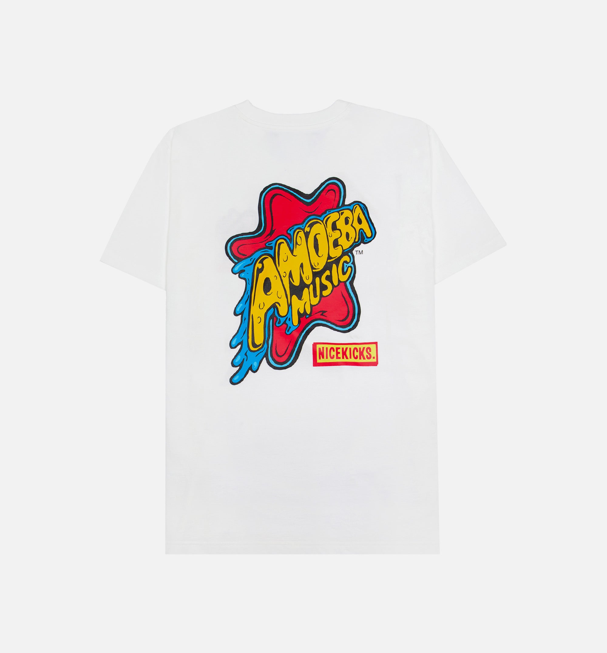 Nice Kicks X Amoeba Logo Mens T-Shirt - White、mySite、dreamappss