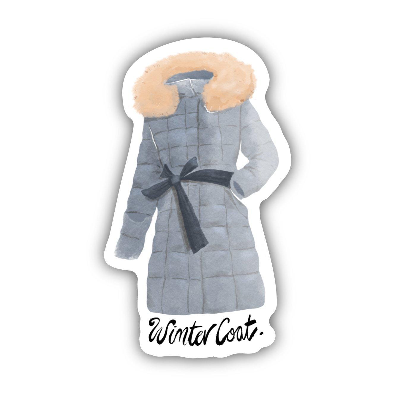 Winter Coat Watercolor Sticker、mySite、ghnorth