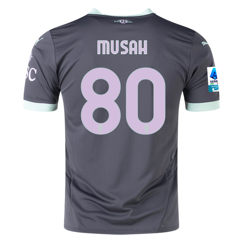 Puma AC Milan Yunus Musah Third Jersey w/ Serie A Patch 24/25 (Shadow Gray/Fresh Mint)、mySite、shPuma AC Milan Yunus Musah Third Jersey w/ Serie A Patch 24/25 (Shadow Gray/Fresh Mint)、mySite、glenpowelloop_name