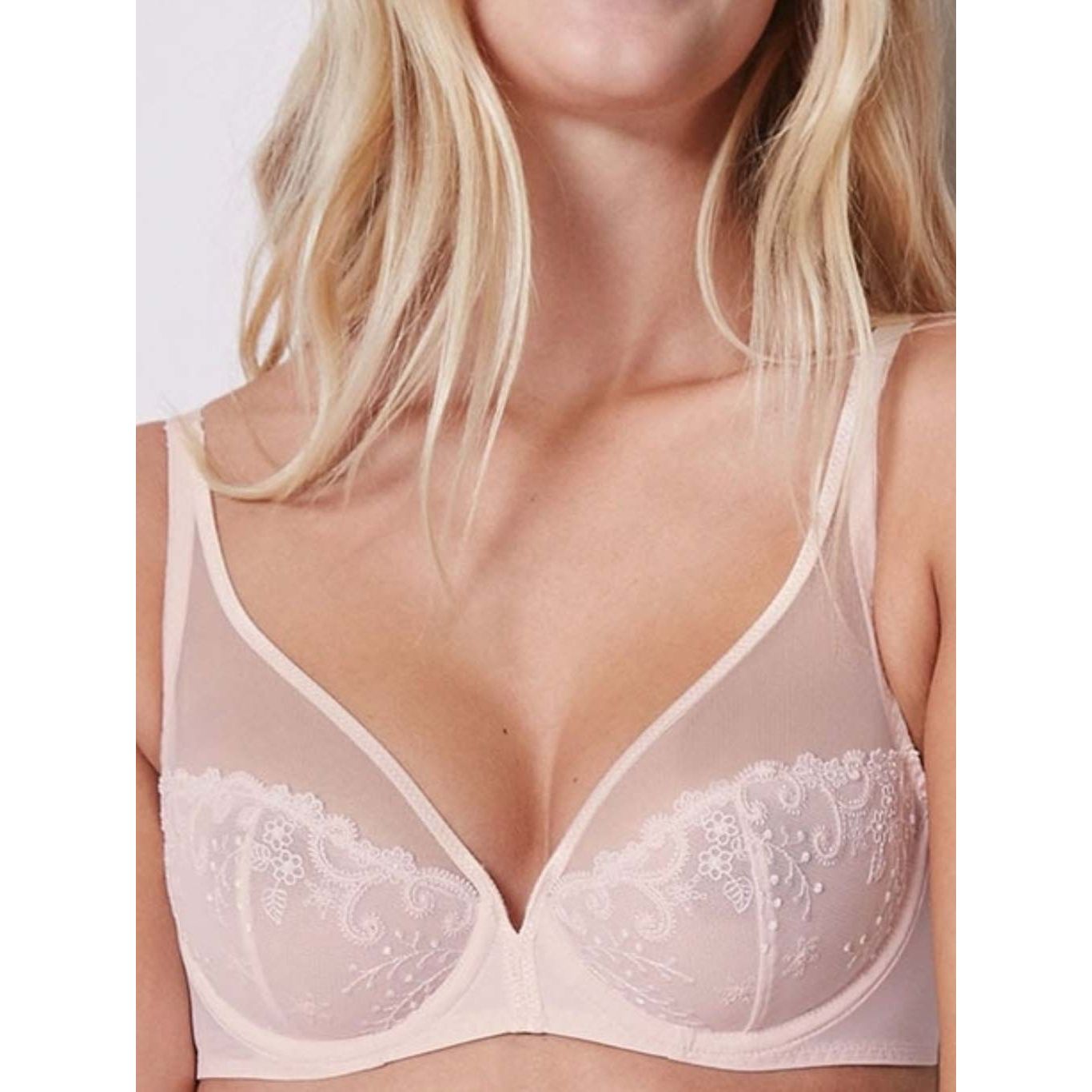  Simone Perele Delice Sheer Plunge Bra、mySite、justintrudeaud