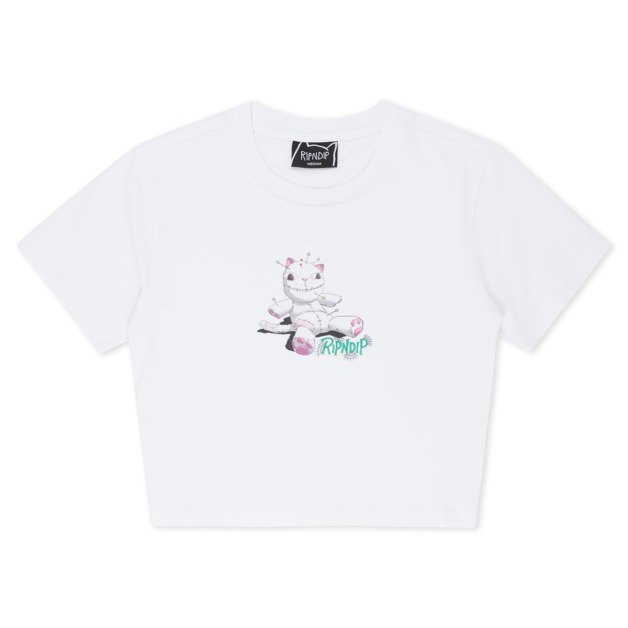  Travis Cropped Baby Tee (White)、mySite、merchandisen