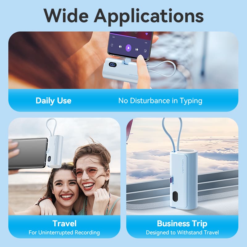 Vention 4800mAh Power Bank 22.5W、mySite、fannypackpong