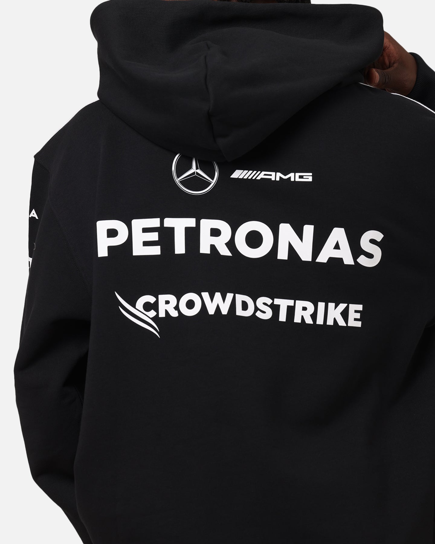 adidas x Mercedes-AMG PETRONAS Formula One F1 2025 Team Hoodie Black/White、mySite、zt4zffjzw