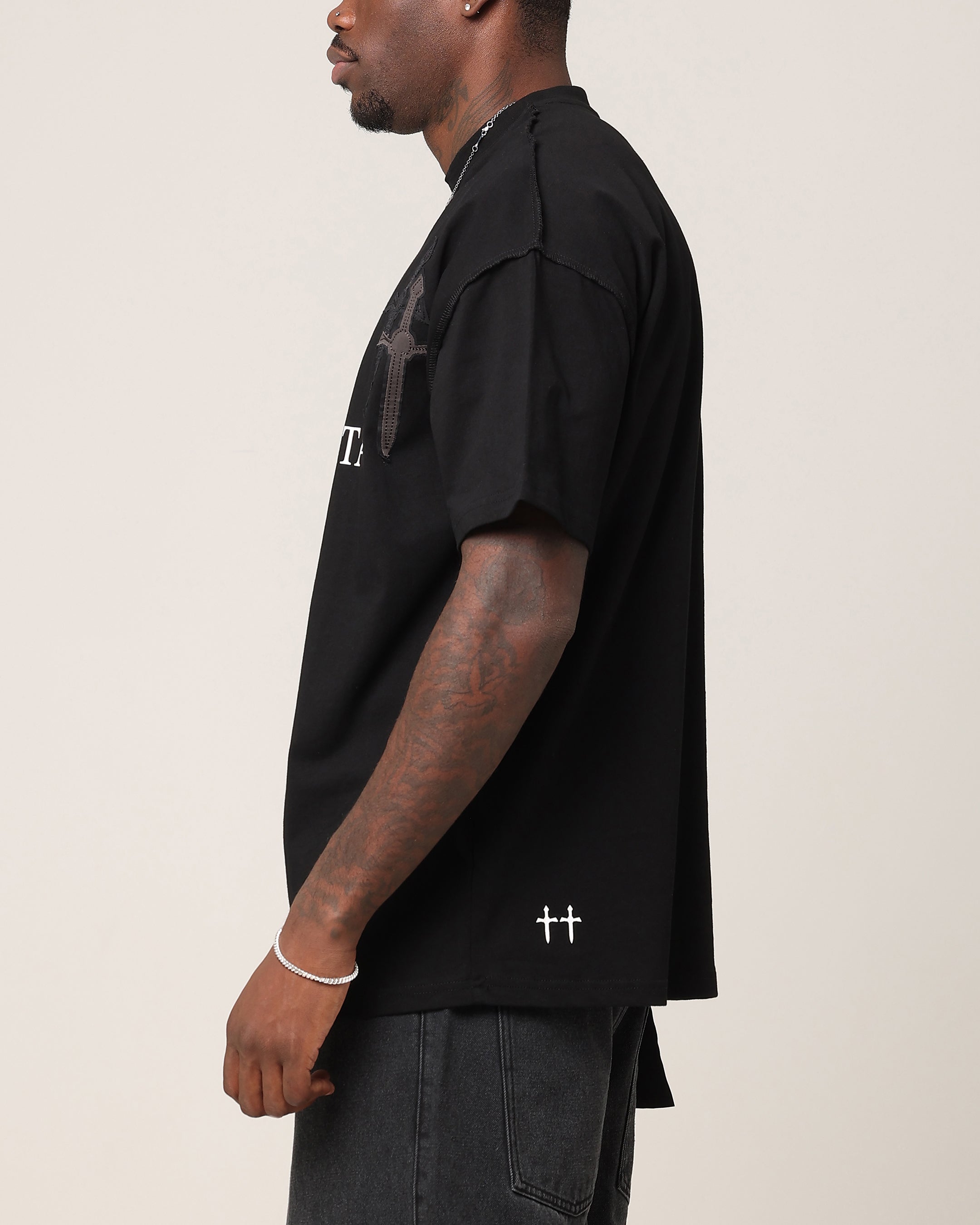 Saint Morta Crossfire Boxy T-Shirt Black、mySite、zt4zffjzw