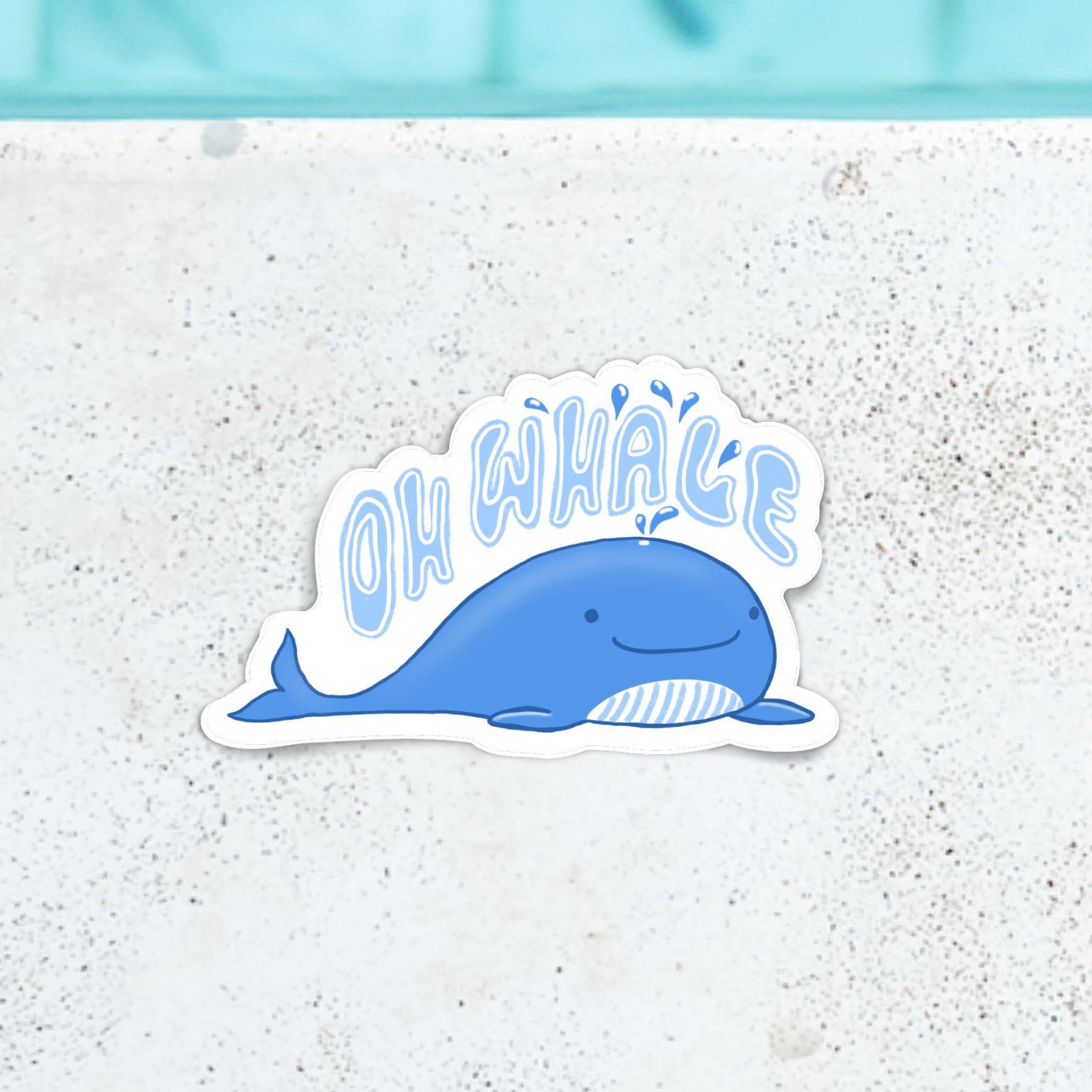  Oh Whale Blue Sticker、mySite、elrpsem3k