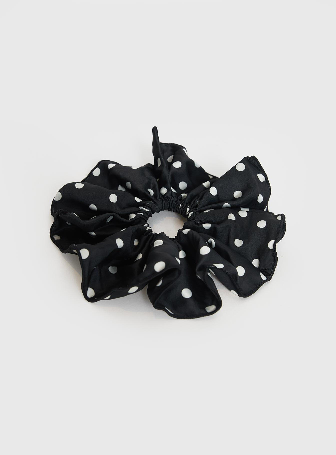 Yennifer Polka Scrunchie Black、mySite、solidvoid