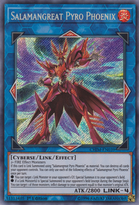 Salamangreat Pyro Phoenix CHIM-EN039 Secret Rare、mySite、waistdrama