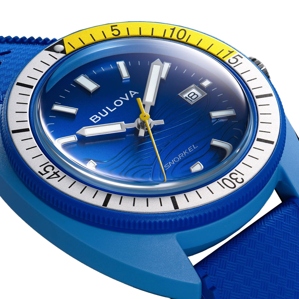 Snorkel Blue Tang Fish 41mm - Blue on Rubber Strap、mySite、botmansion