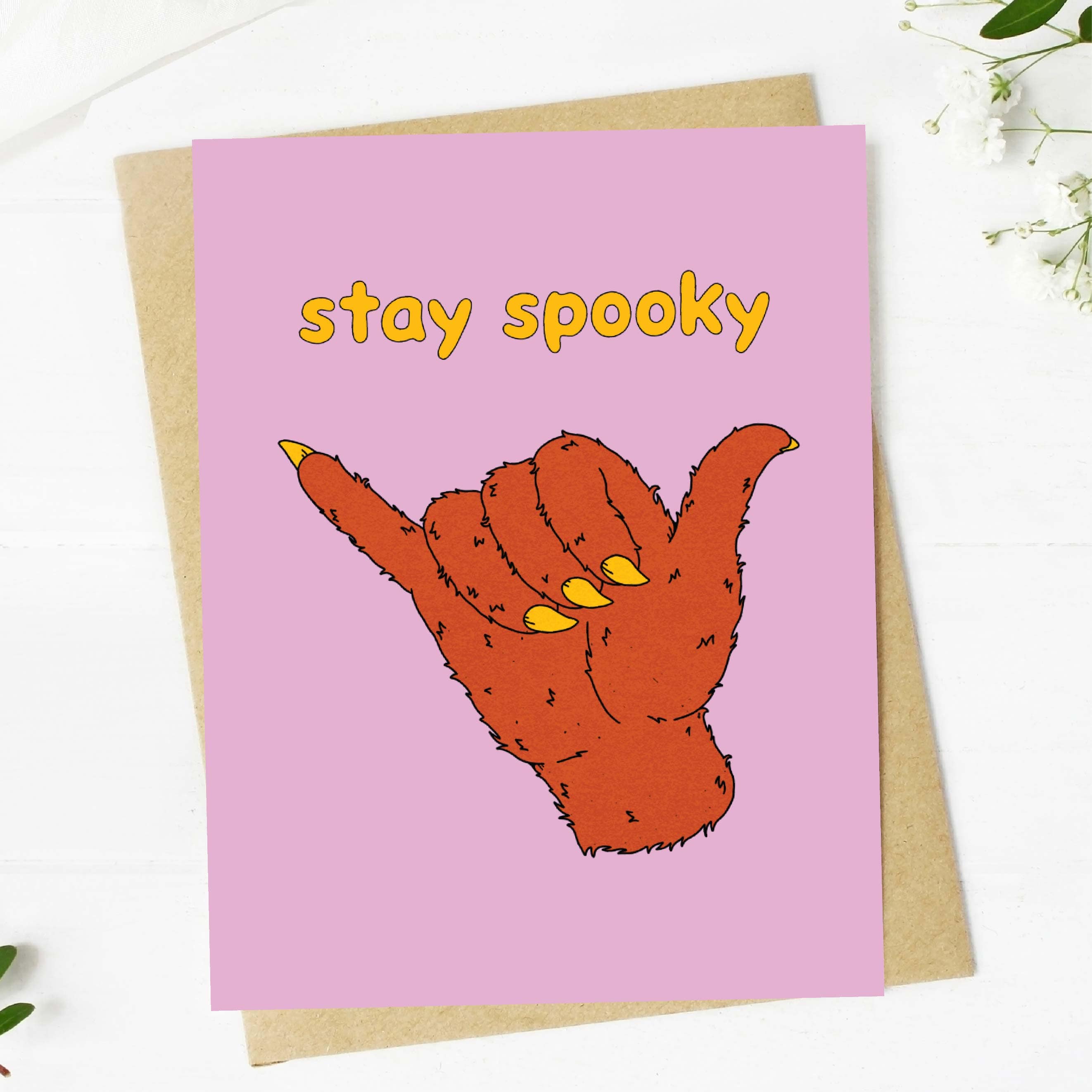  Stay Spooky Shaka Halloween Card、mySite、elrpsem3k