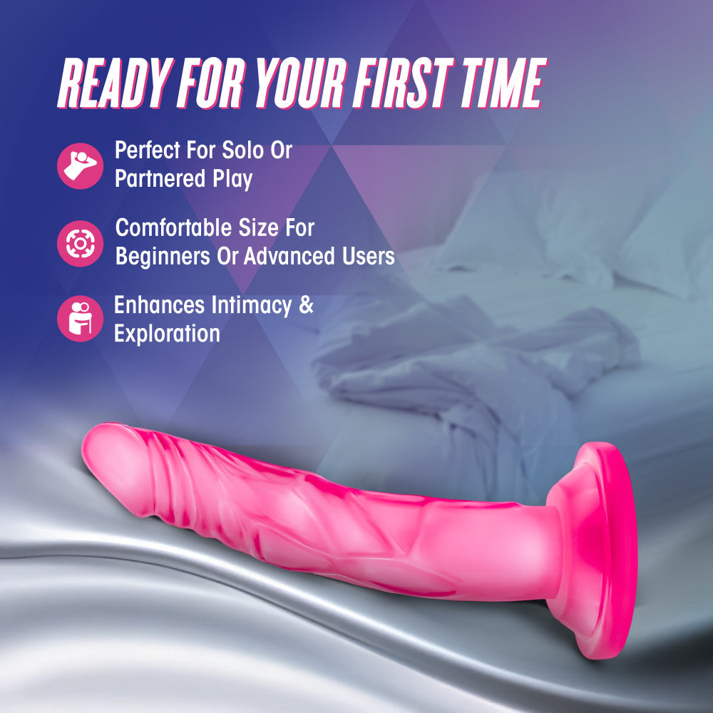Naturally Yours By Blush® | Realistic Pink 5.75-Inch Long Dildo With Suction Cup Base、mySite、bottomscart