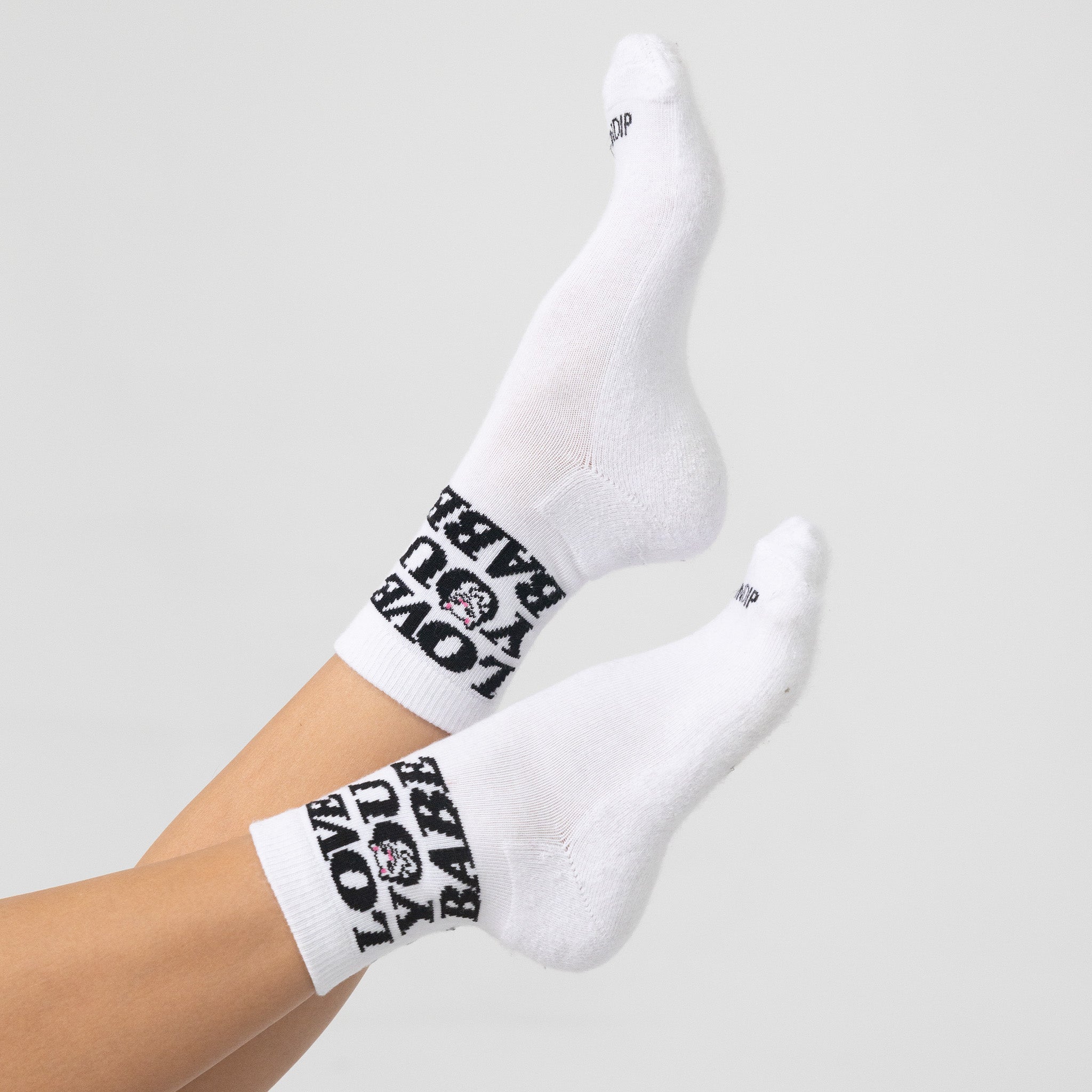  Love You Mid Socks (White)、mySite、merchandisen