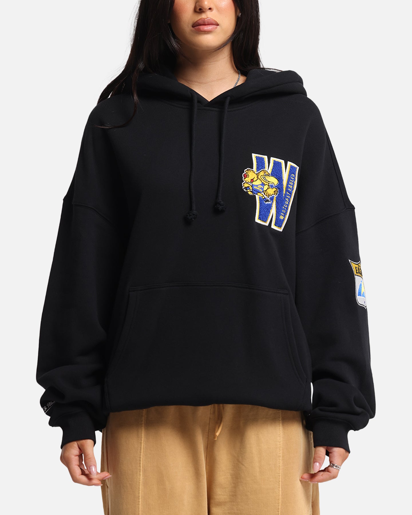 Mitchell & Ness West Coast Eagles Team Hoodie Solid Black、mySite、zt4zffjzw