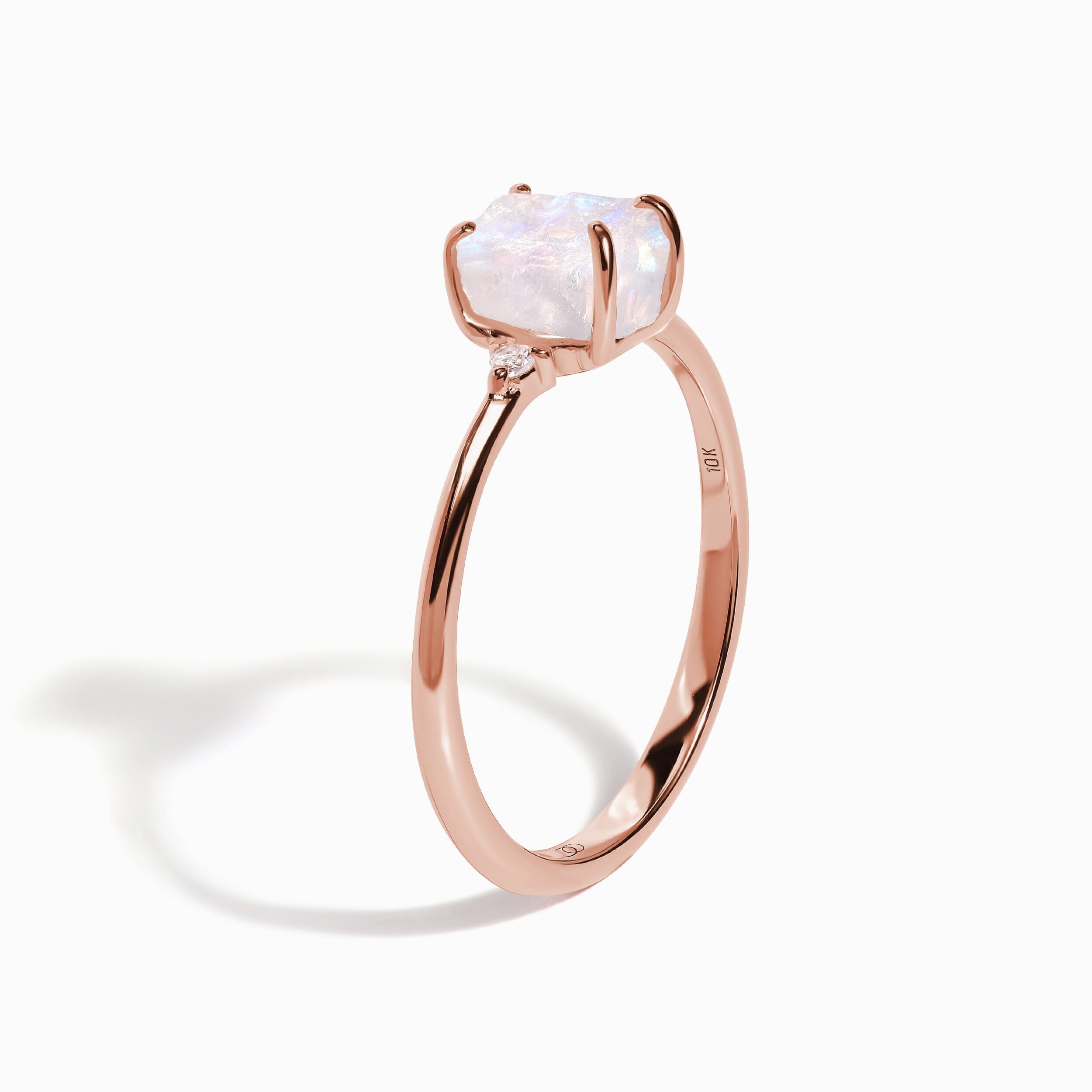 Moonstone Lab Diamond Ring - Petite Raw Allure、mySite、hinf8tx79