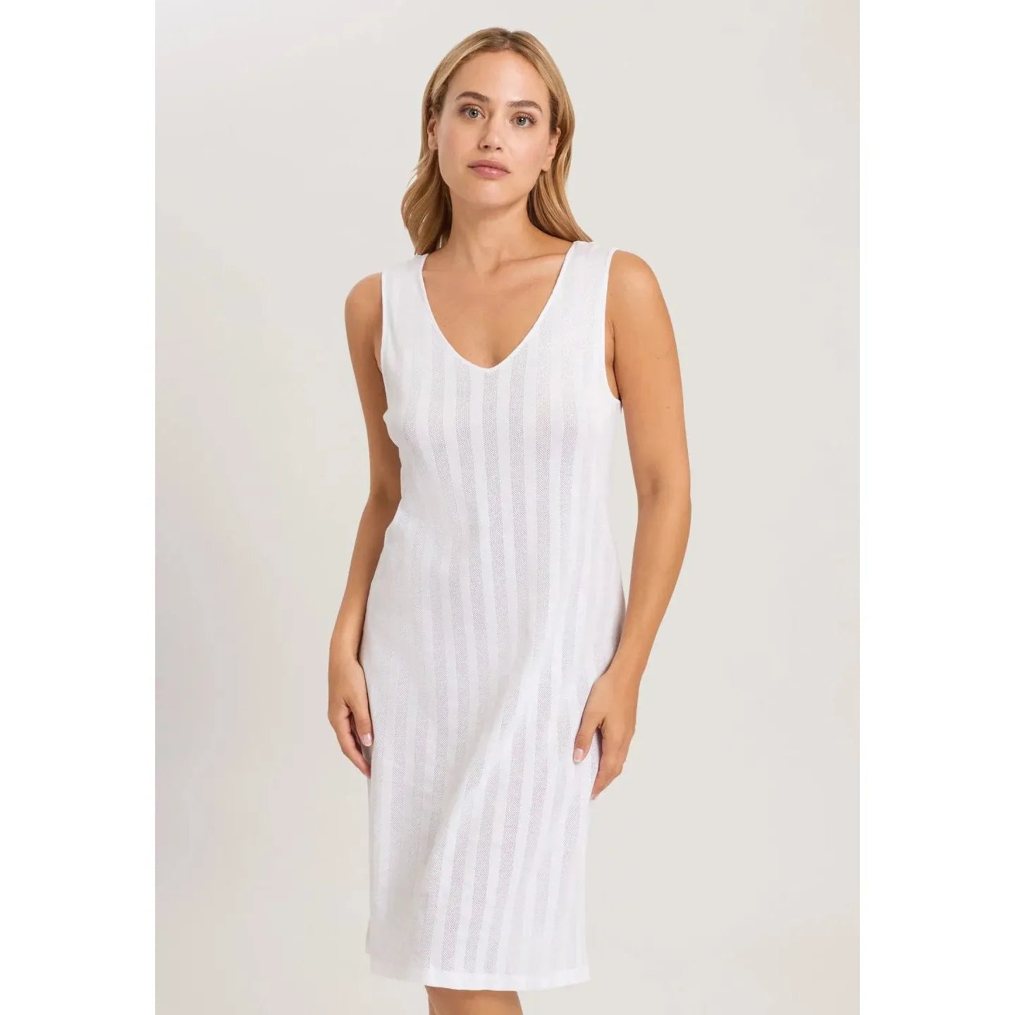  Hanro Simone Tank Gown - White、mySite、justintrudeaud