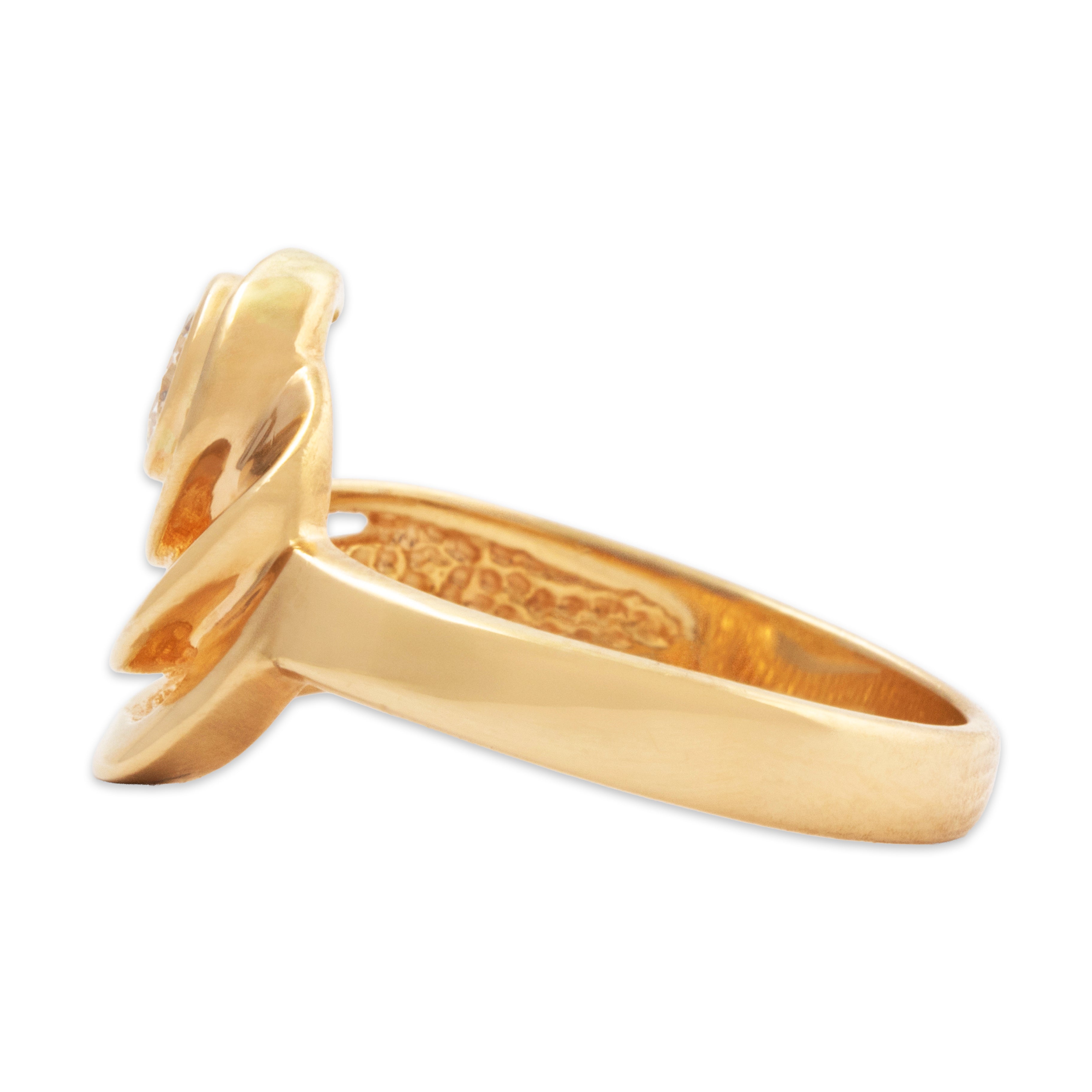 Vintage 14k Yellow Gold .26ct Diamond Stunning Asymmetric Ring 6.50、mySite、hinf8tx79