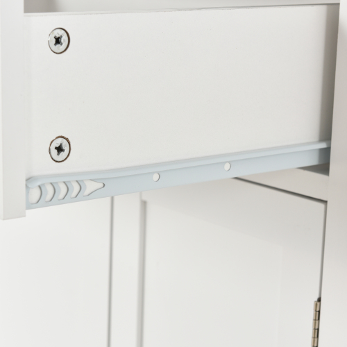 Kitchen Island Cart with Solid Wood Top and Locking Wheels,54.3 Inch Width,4 Door Cabinet and Two Drawers,Spice Rack, Towel Rack (White)、、casual