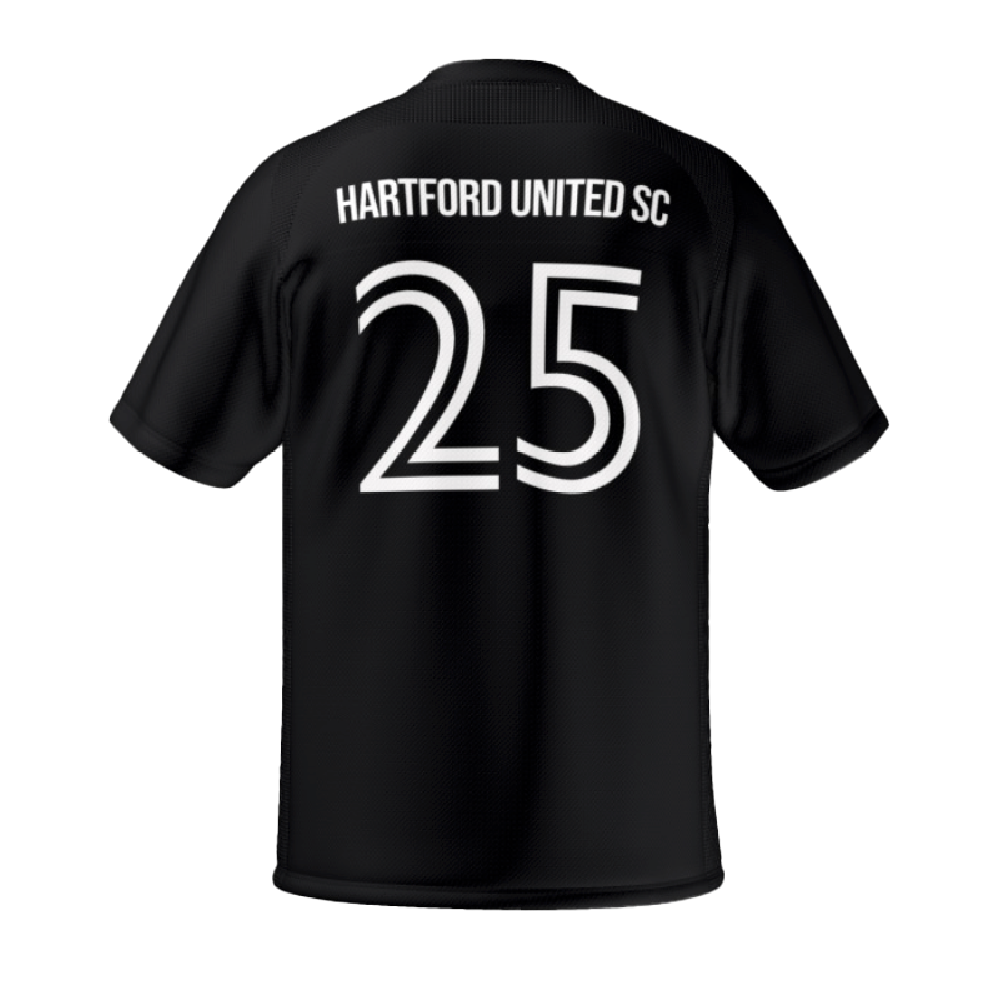 Teamatical Custom Jersey Hartford United - Black、mySite、noshort