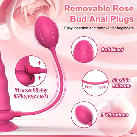 App-Controlled Vibrating Dildo Anal Plug